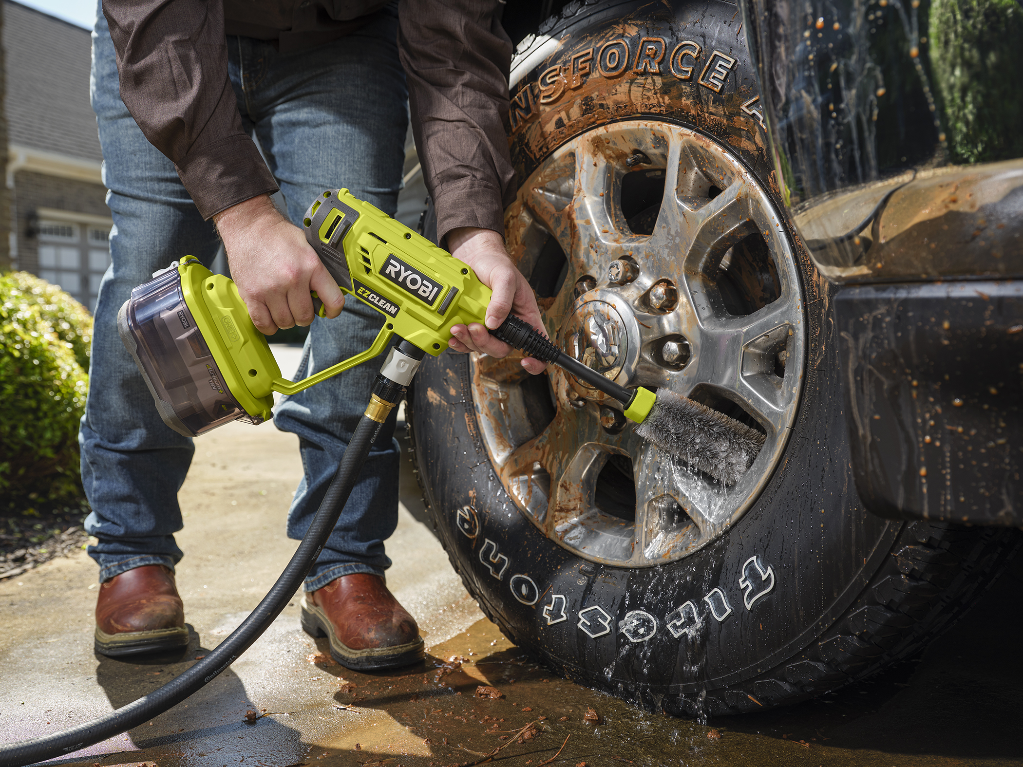 Ryobi power washer on sale battery operated