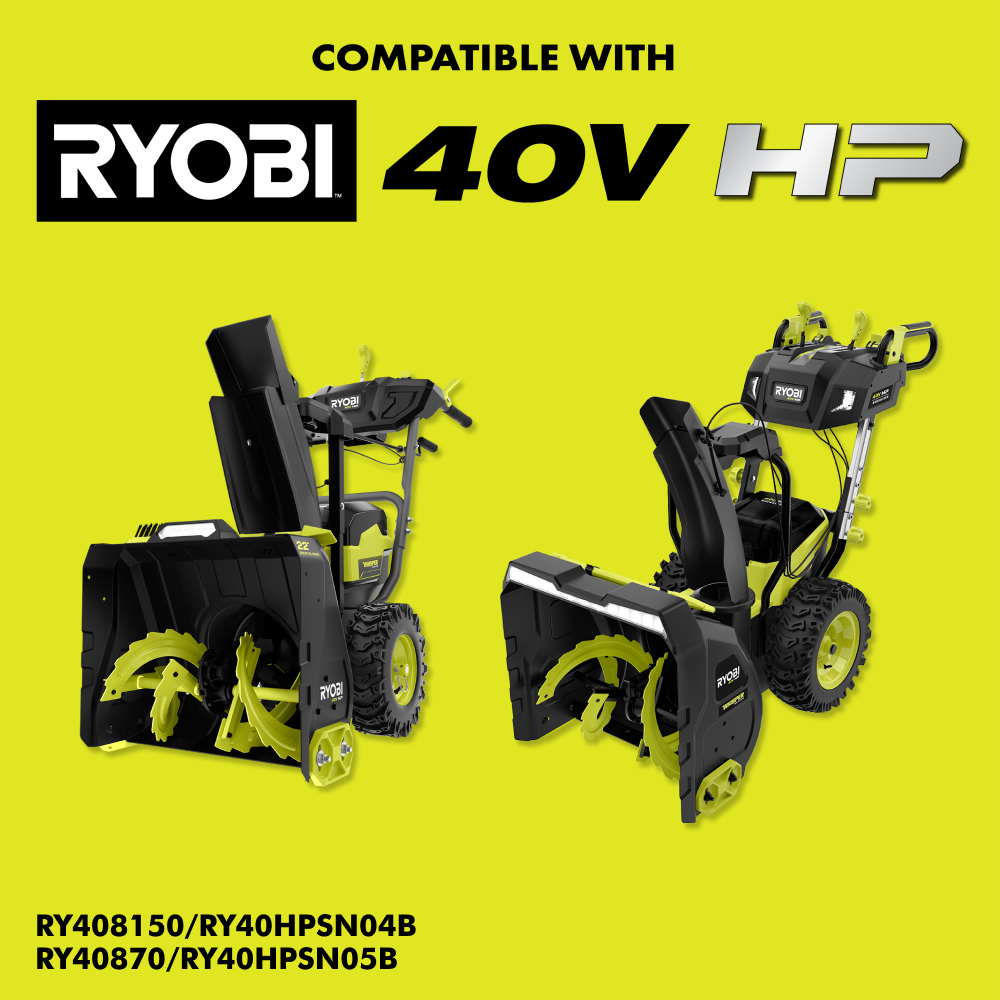 Compatible with RYOBI 40V 2-Stage Snow Blowers