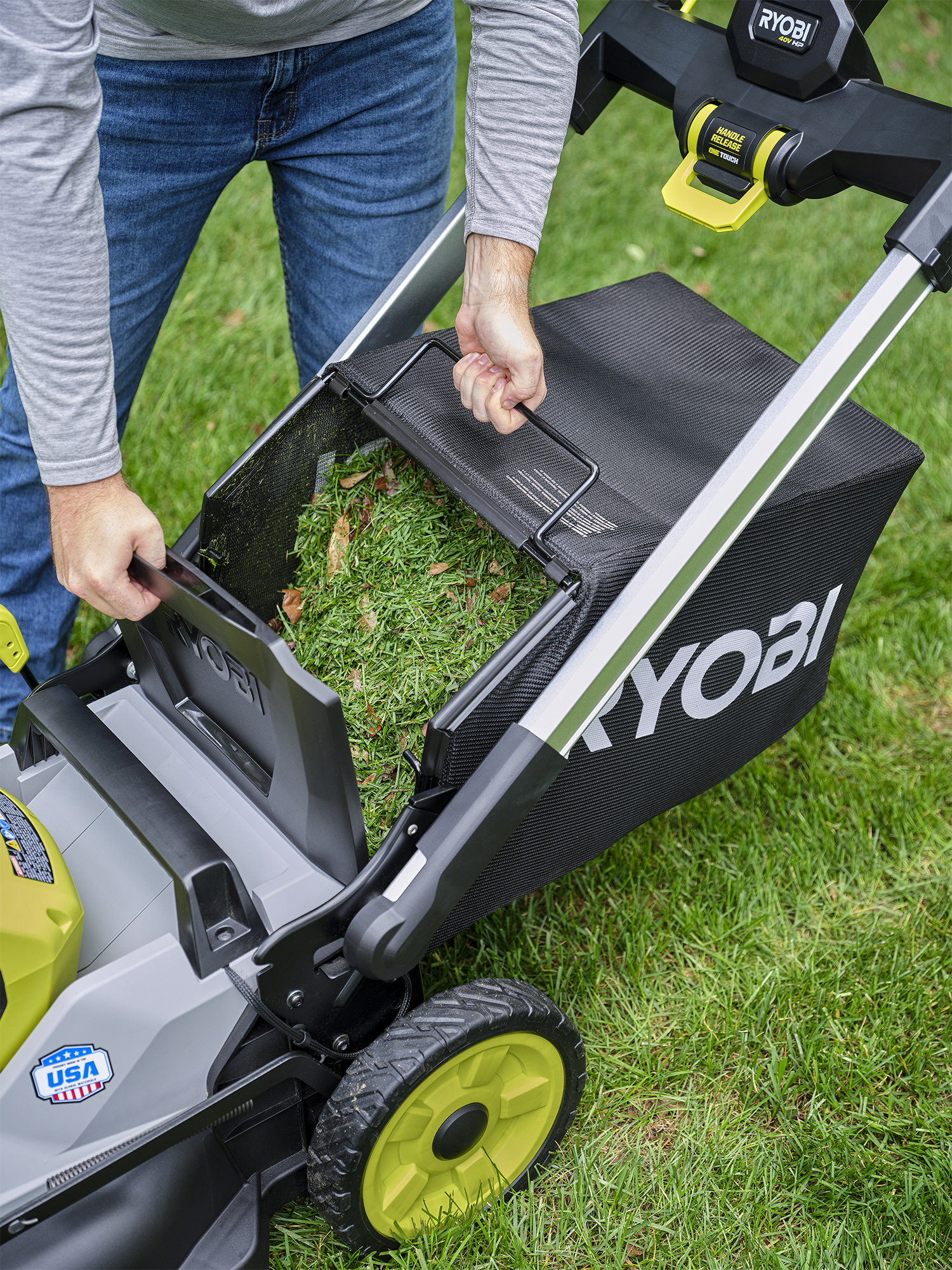 Ryobi battery lawn online mower 40v