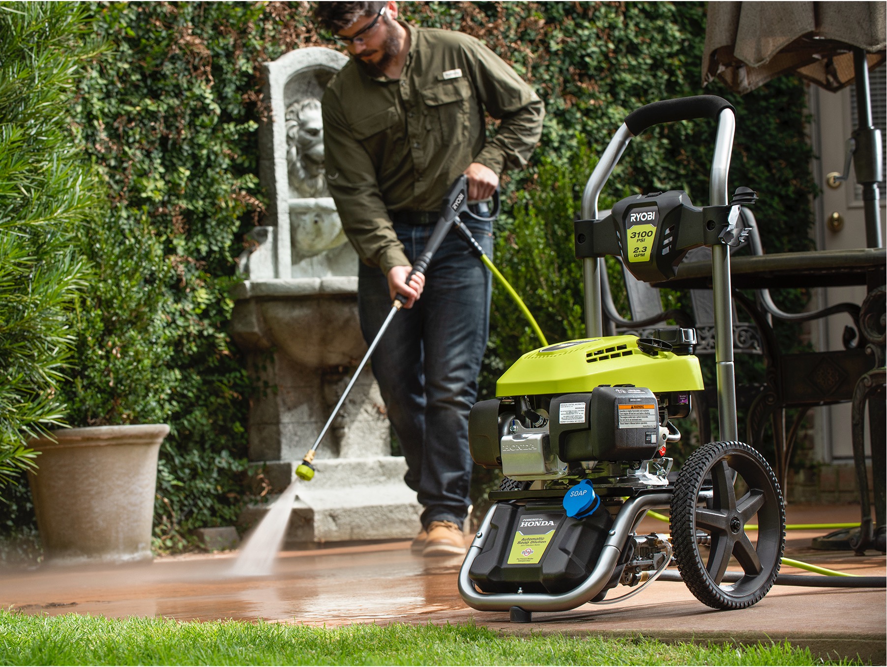 Ryobi 3000 gas pressure washer sale