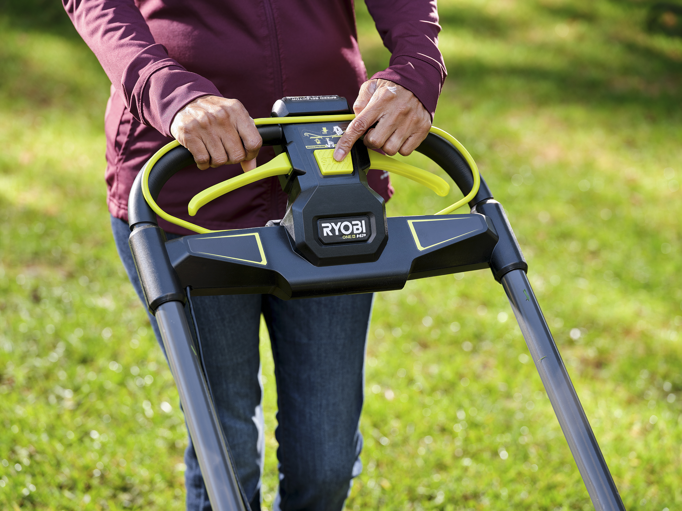 Ryobi one+ 18v 4.0 ah best sale 36cm lawn mower kit review