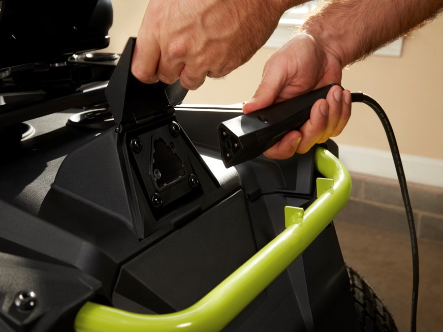 Ryobi riding lawn online mower battery