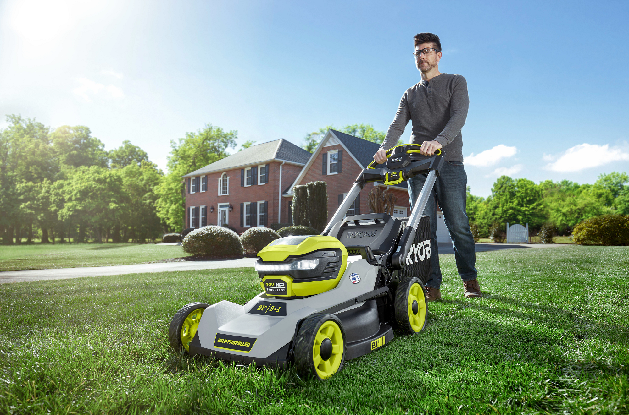 Ryobi 40v discount electric lawn mower