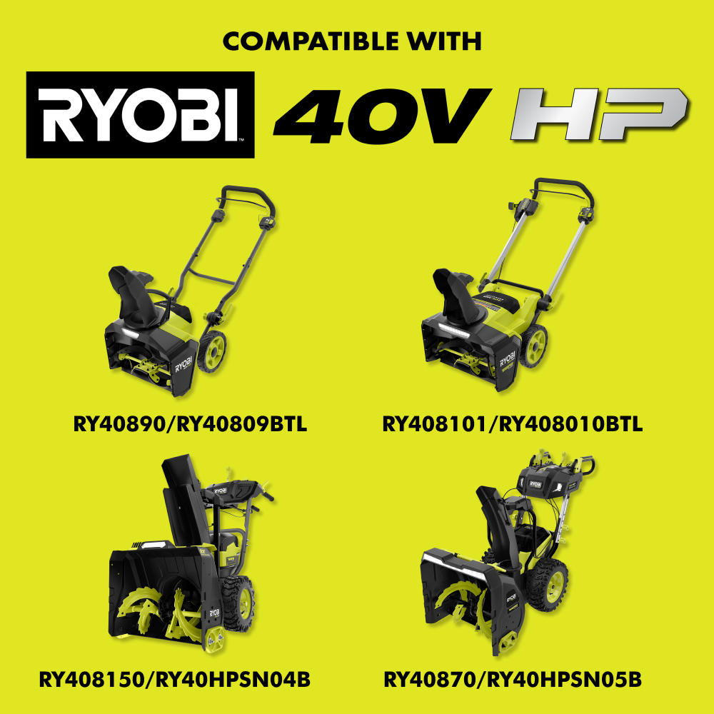 Storage Compatible with RYOBI 40V 2-Stage Snow Blowers 