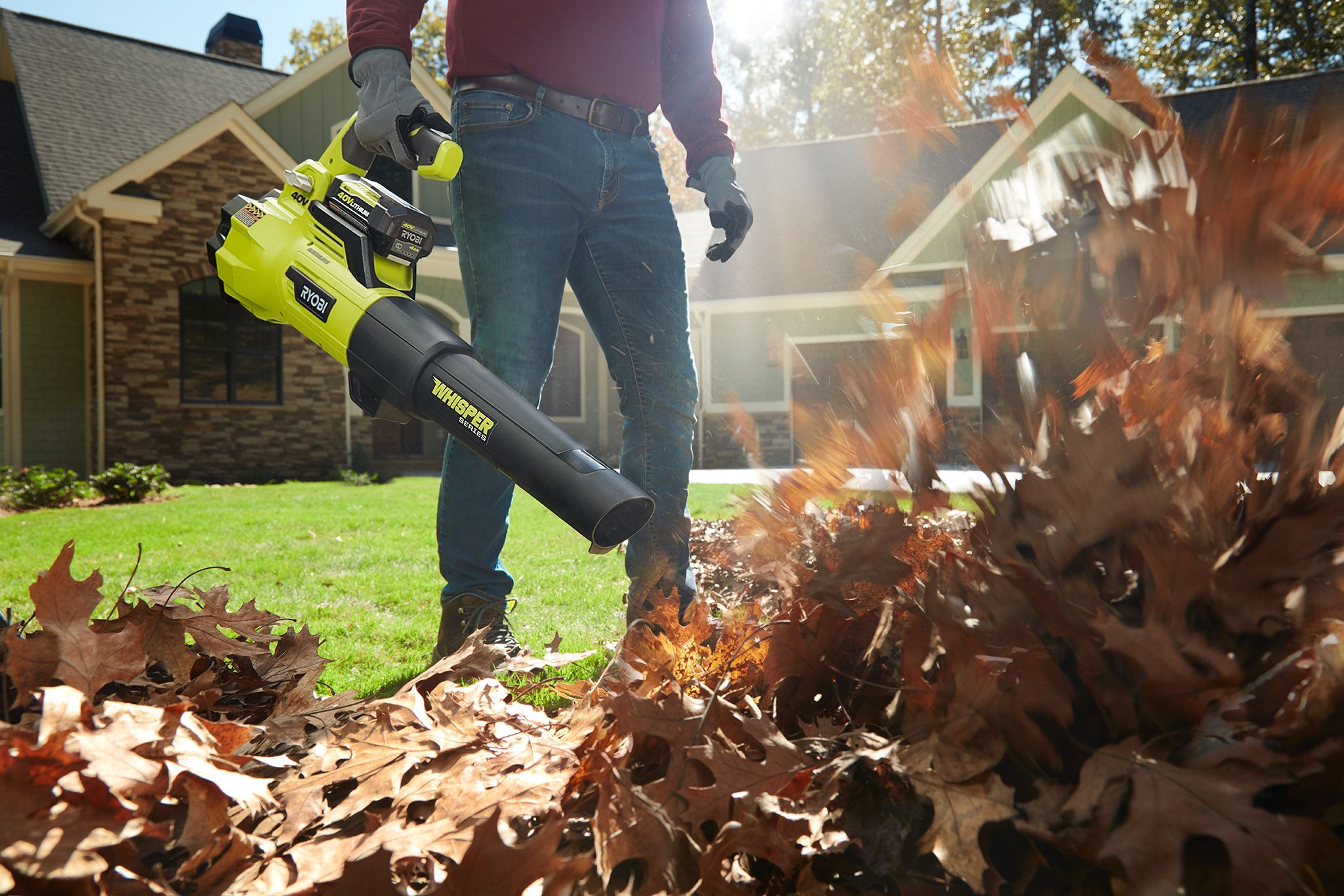 Ryobi brushless 2024 leaf blower