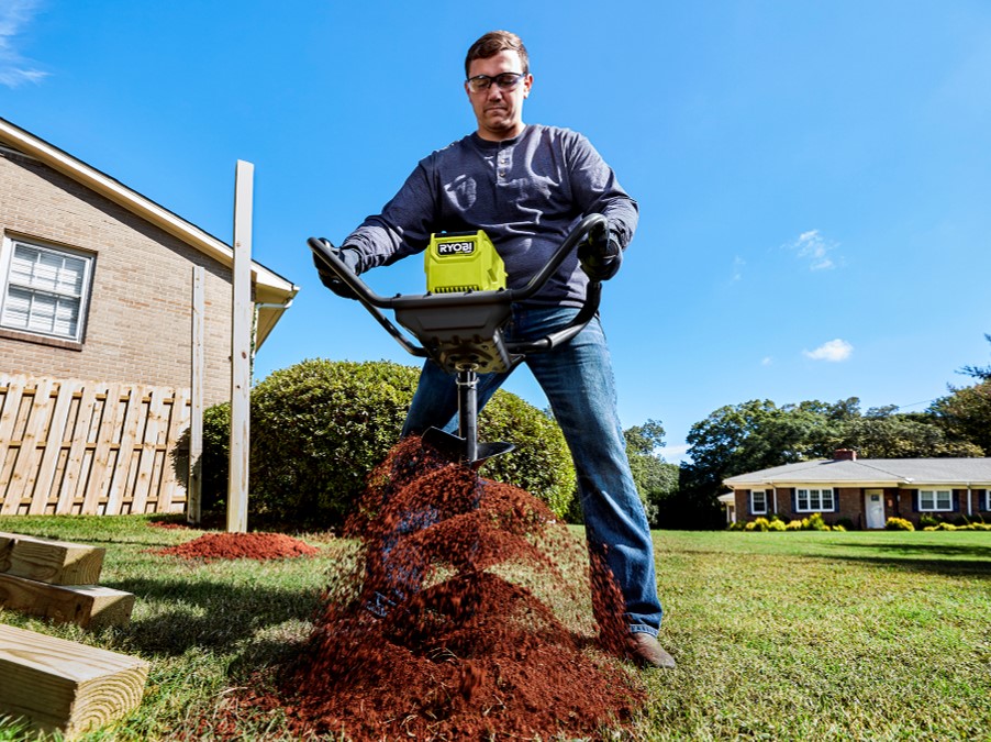 Ryobi 40v deals post hole digger