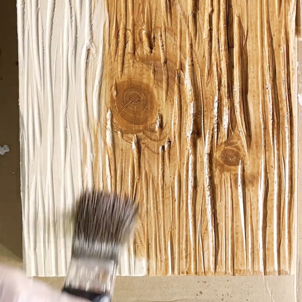 applying stain