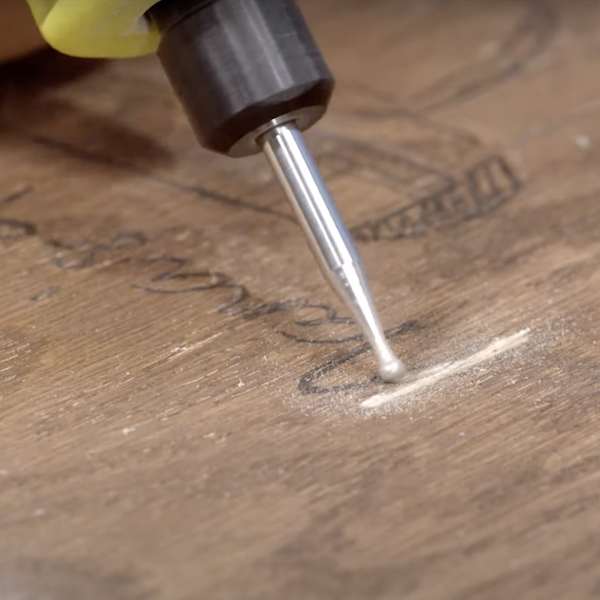Engraving the template