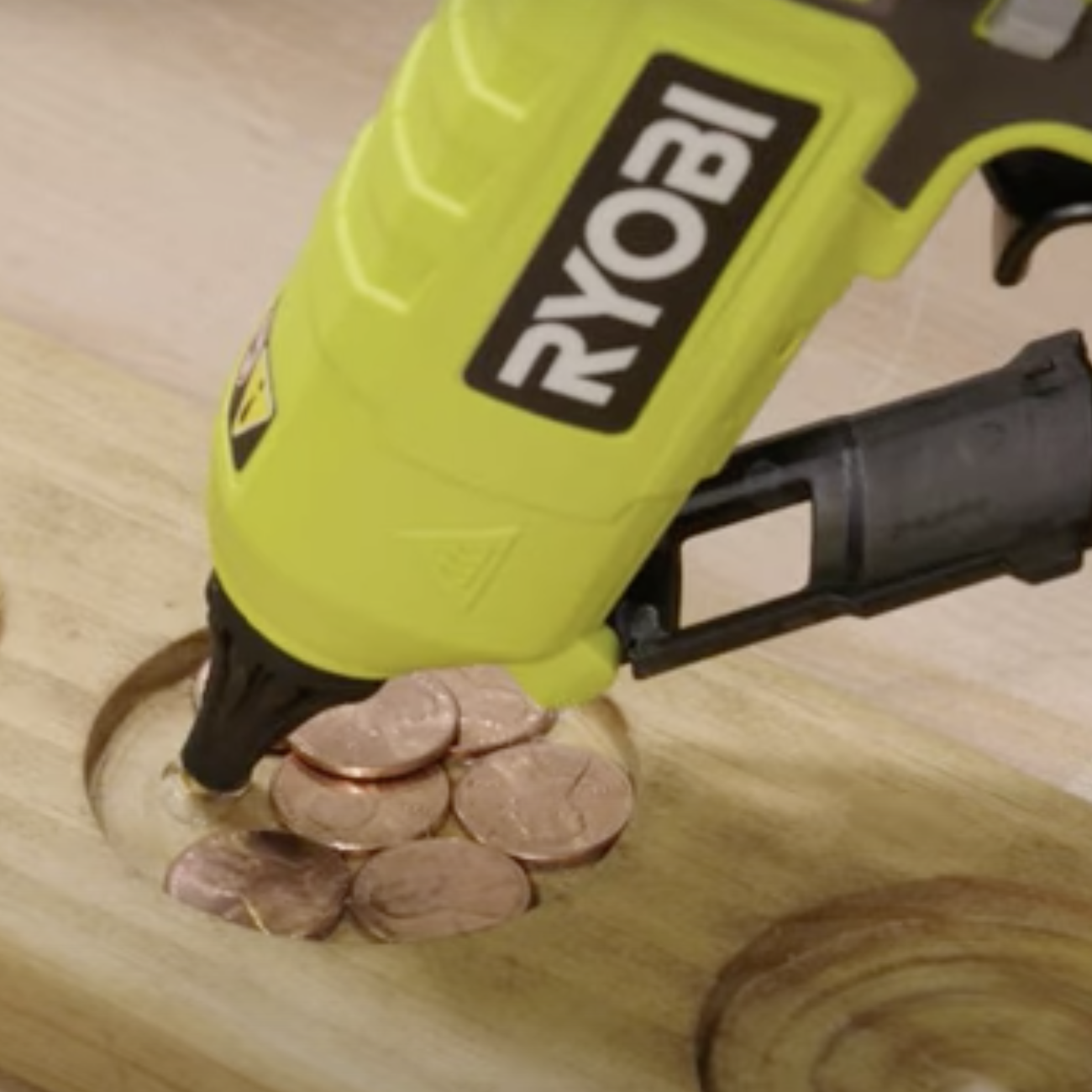 Gluing pennies