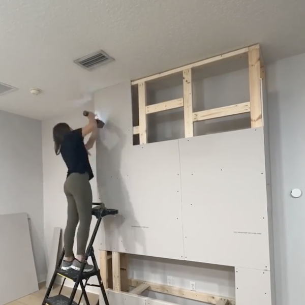 Attaching drywall