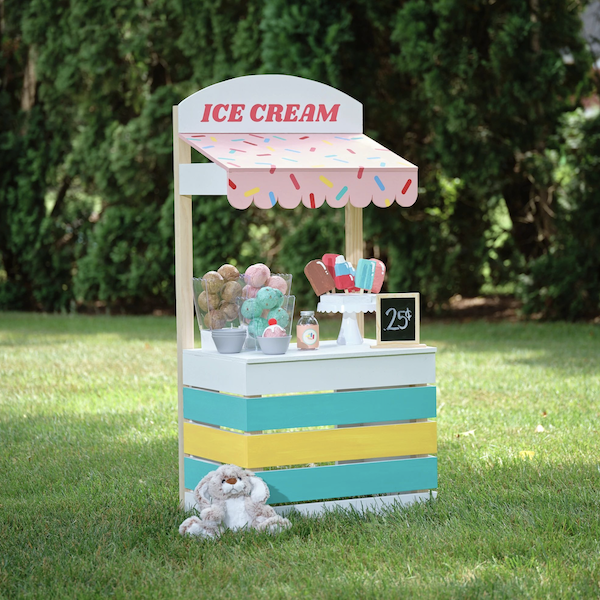 Painted ice cream stand 